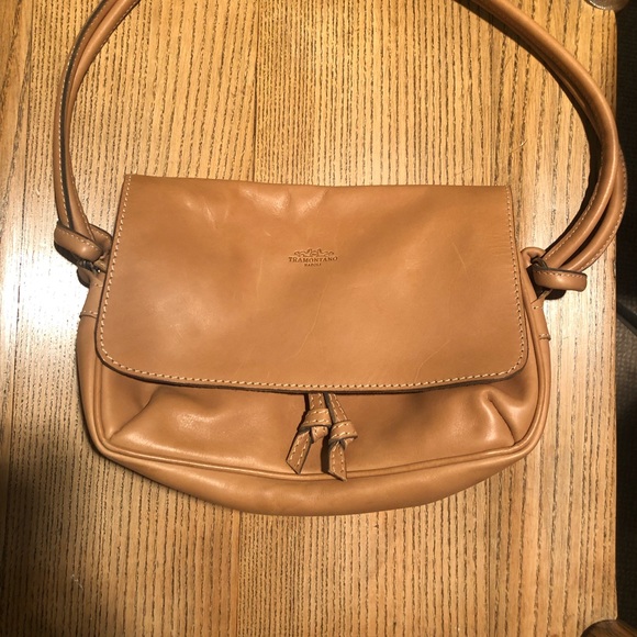 Brown leather shoulder bag - real leather - Picture 3 of 3